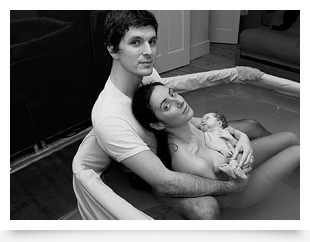 Homebirth photostory of a midwife